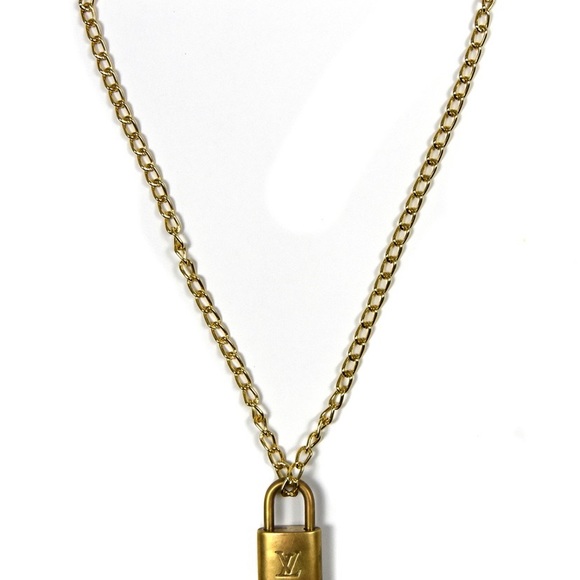 Authentic Louis Vuitton Lock and Key Necklace - Picture 3 of 4